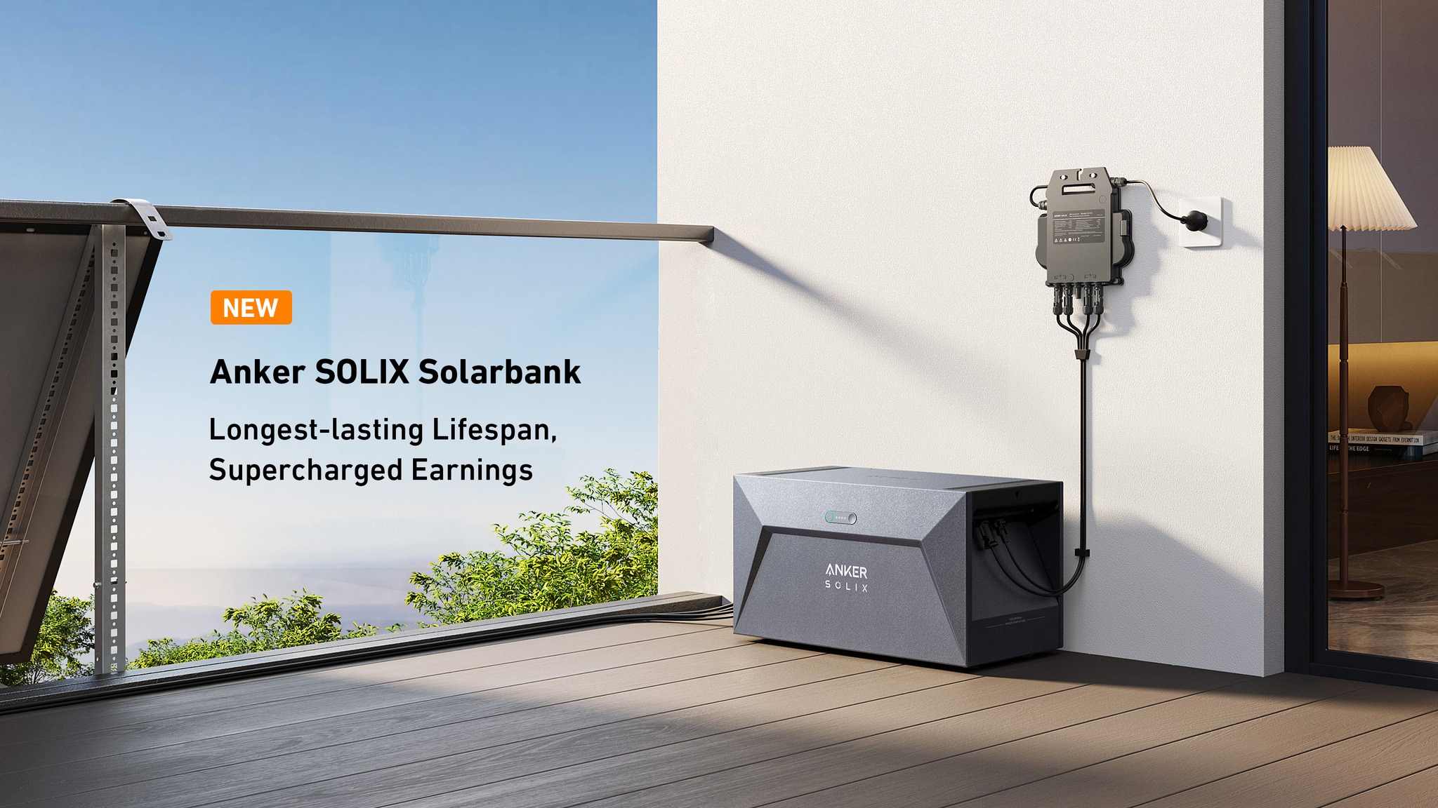 Anker balkonbatterij Solarbank E1600 in Europa magazijn